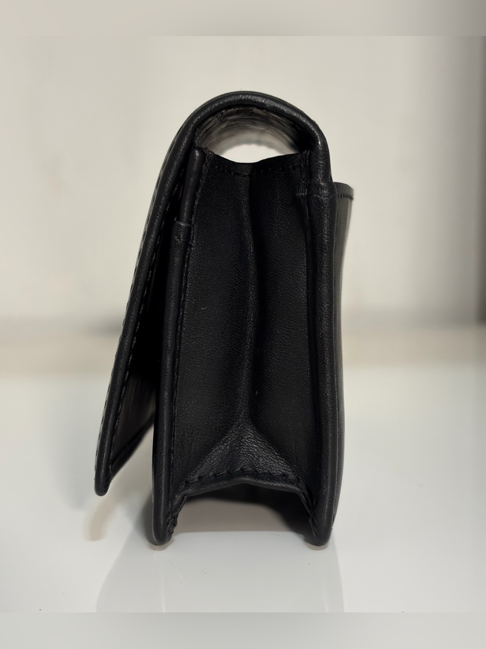 Vintage Coach Bedford Purse Wallet in Black Leather with Key Ring & Snap Closure - Picture 5 of 14